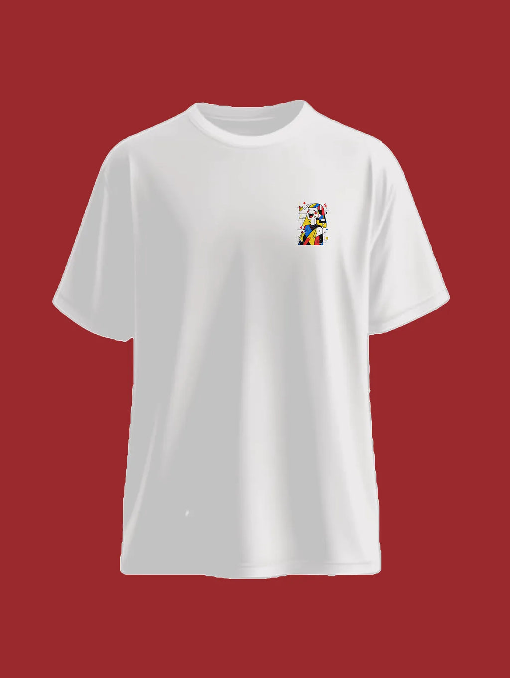 Abstract Laughing Woman Oversized T-Shirt | Modern Art Tee product image 5 | Hustler's Drip