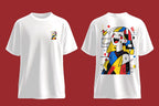 Abstract Laughing Woman Oversized T-Shirt | Modern Art Tee product image 6 | Hustler's Drip