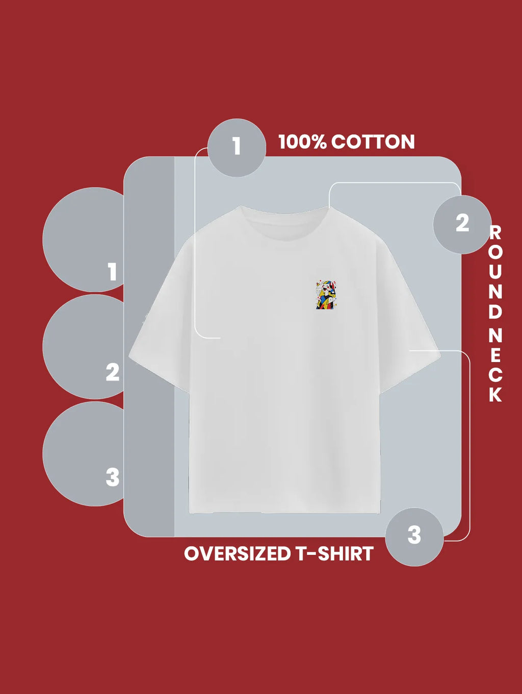 Abstract Laughing Woman Oversized T-Shirt | Modern Art Tee product image 7 | Hustler's Drip