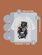 African Drummer Oversized T Shirt Tribal Art Graphic Tee image 5