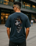 Afrocentric Abstract Portrait Graphic T Shirt Artistic Cultural Tee image 3