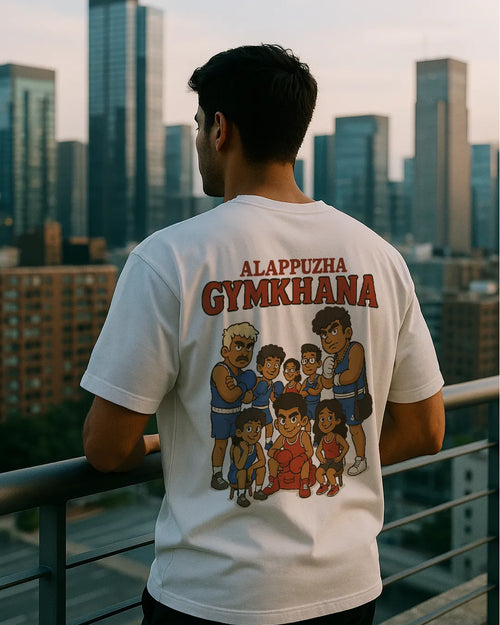 Alappuzha Gymkhana Cartoon Team Graphic T Shirt Malayalam Movie Tee hero image