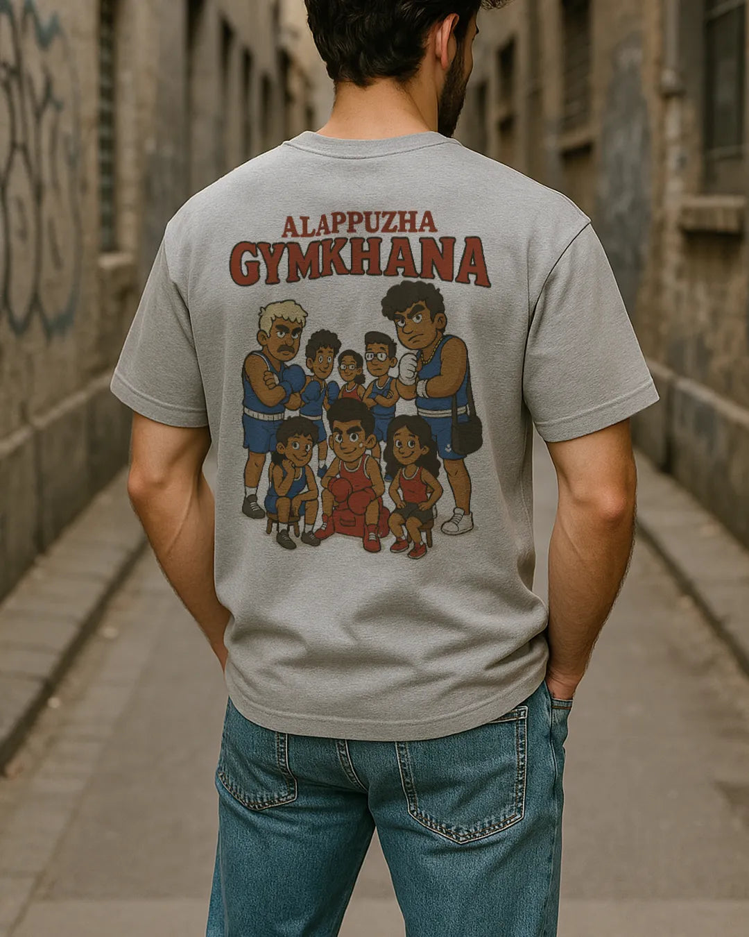 Alappuzha Gymkhana Cartoon Team Graphic T Shirt Malayalam Movie Tee image 9