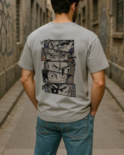 Anime Crossover Graphic T Shirt Goku Naruto Luffy Ichigo Tee