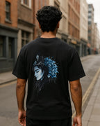 Anime Style Lord Krishna Graphic T Shirt Hindu Deity Tee image 3