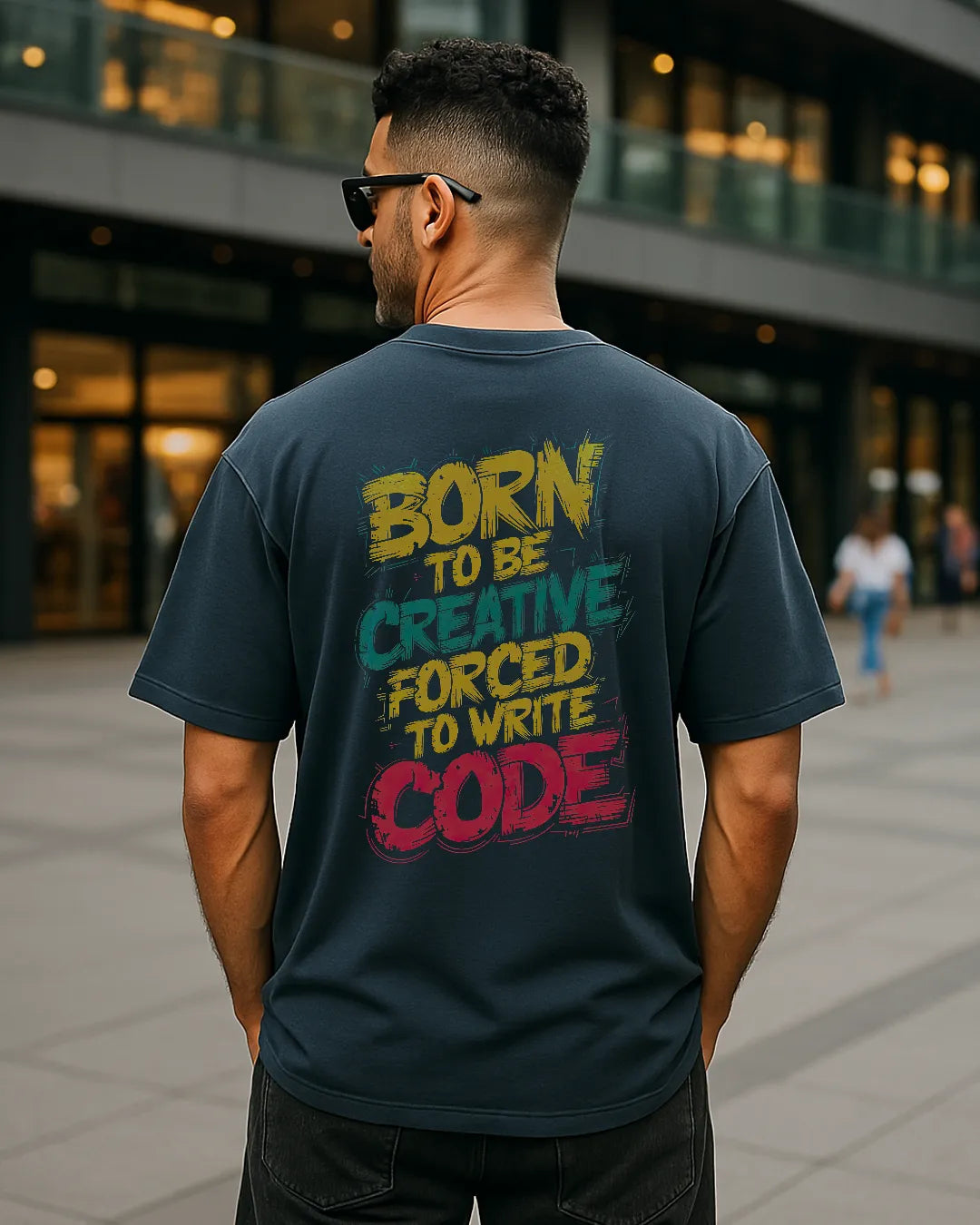 Born To Be Creative Forced To Write Code T Shirt Funny Programmer Tee image 10