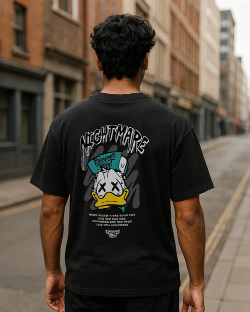 Distressed Cartoon Nightmare Graphic T Shirt Edgy Funny Tee hero image