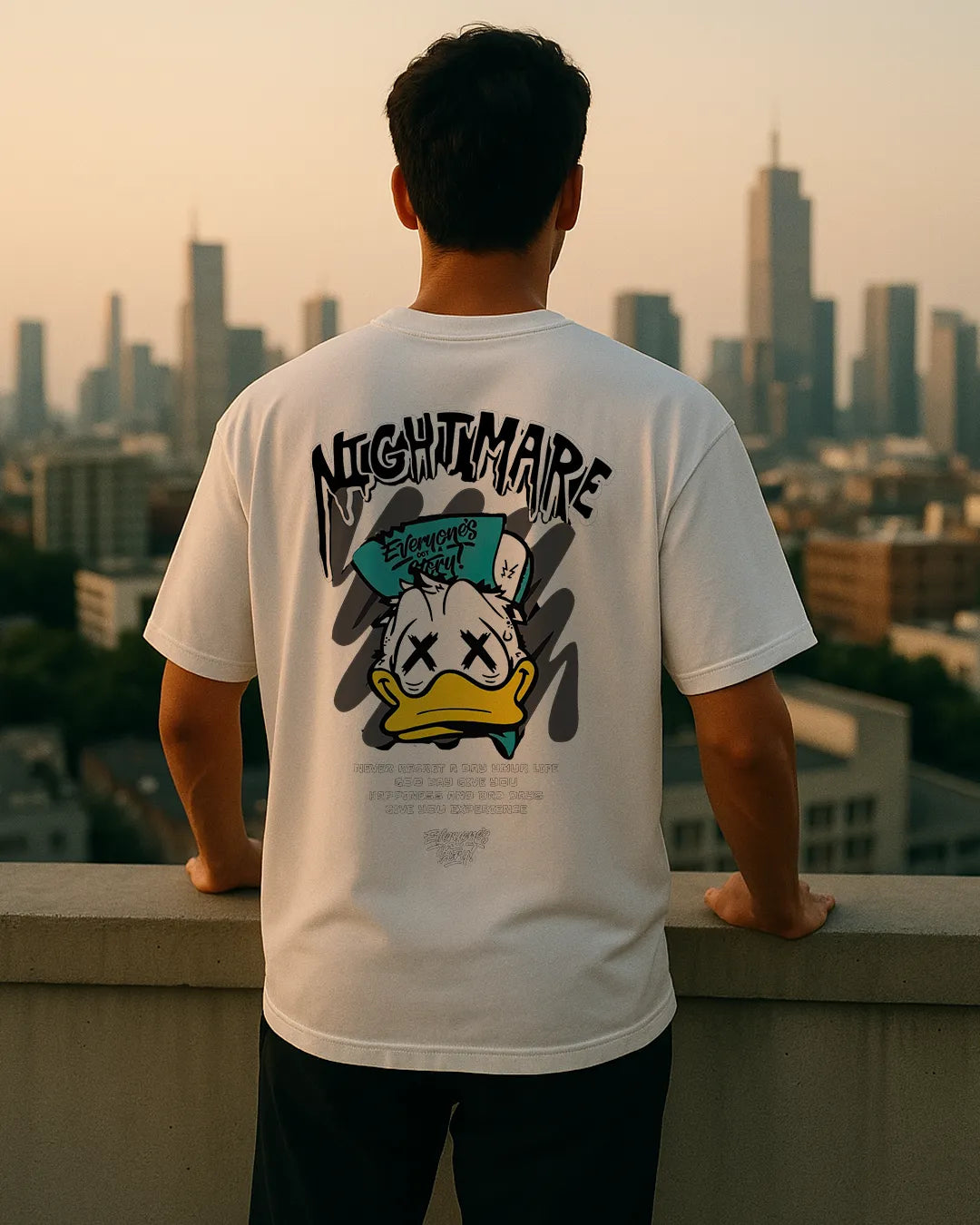 Distressed Cartoon Nightmare Graphic T Shirt Edgy Funny Tee image 7