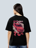 Dragon Car Drift Oversized T Shirt JDM Automotive Tee hero image