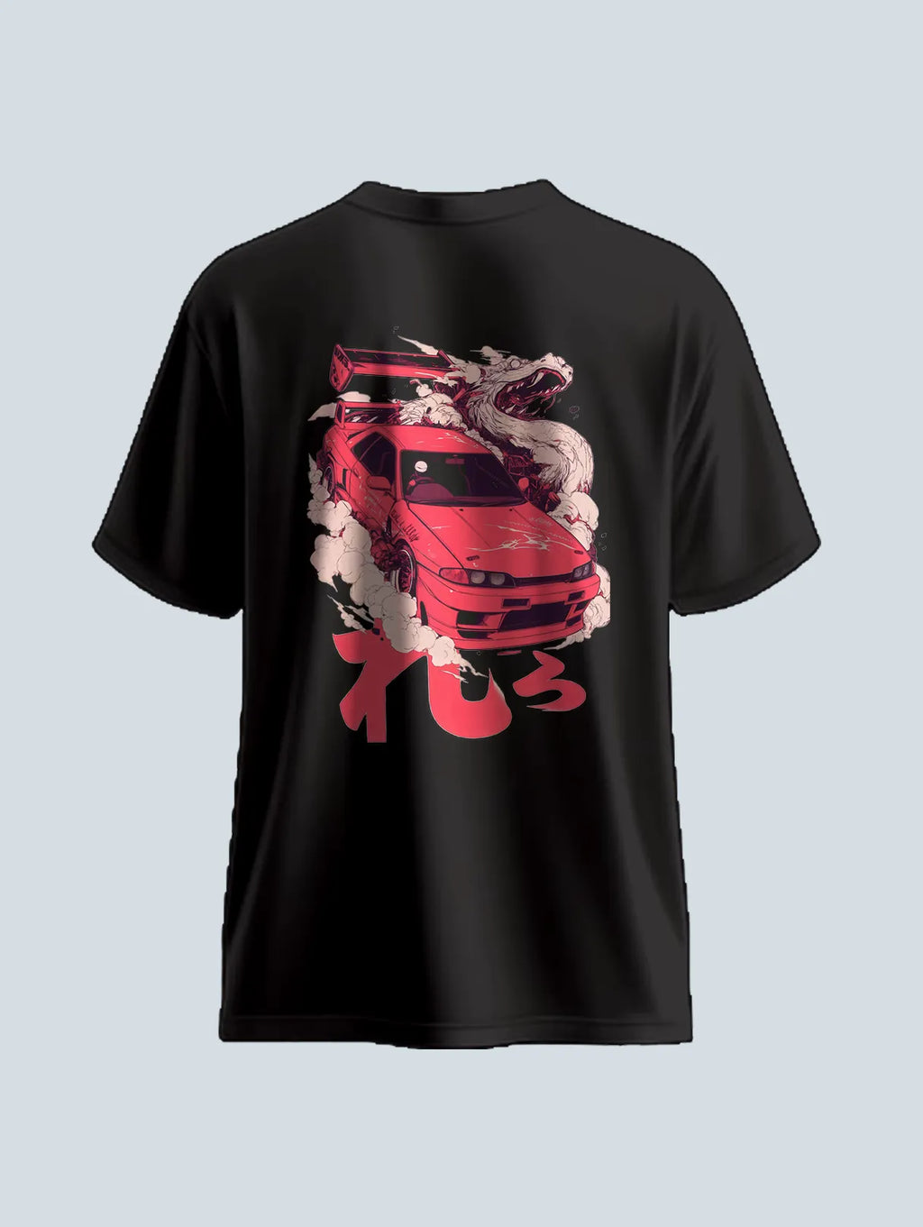 Dragon Car Drift Oversized T Shirt JDM Automotive Tee image 5