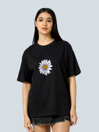 Front Daisy Graphic T Shirt Floral Print Tee image 2