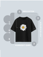 Front Daisy Graphic T Shirt Floral Print Tee image 6