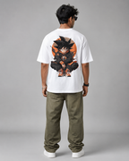Urban Warrior Goku Oversized T-Shirt | Streetwear Anime Graphic Tee