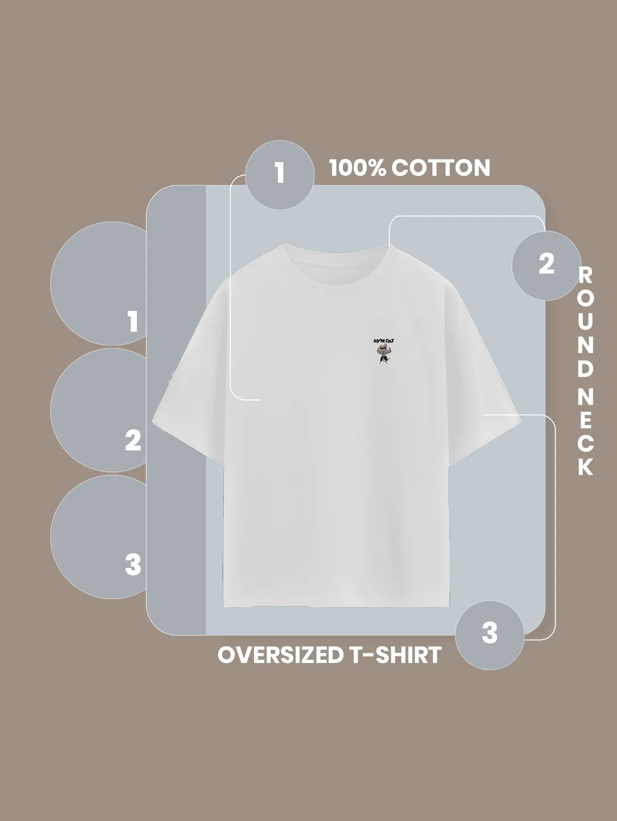 Gym Rat Cartoon Oversized T Shirt Funny Workout Tee image 7