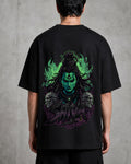 Shiva Skull Poster Oversized T-Shirt black oversized T-shirt back hero