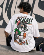 No Rules Rezo Oversized T-Shirt black oversized T-shirt product mockup