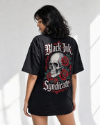 Black Ink Syndicate Oversized T-Shirt black oversized T-shirt back hero