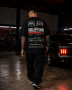 Classic Fastback Muscle Car Oversized T-Shirt black oversized T-shirt product mockup