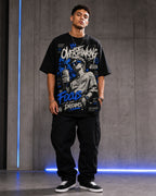 Focus On Your Dreams Oversized T-Shirt black oversized T-shirt back hero