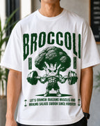 Broccoli Training Oversized T-Shirt black oversized T-shirt product mockup