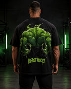 Beast Mode Back Day Oversized T-Shirt black oversized T-shirt back hero