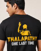 Thalapathy - One Last Time - Special Merchandise - Jana Nayagan - Black T-Shirt