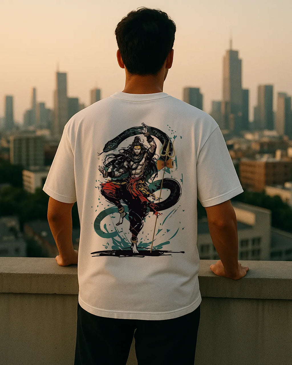 Lord Shiva Graphic T Shirt Hindu God Tee Spiritual Tee image 2