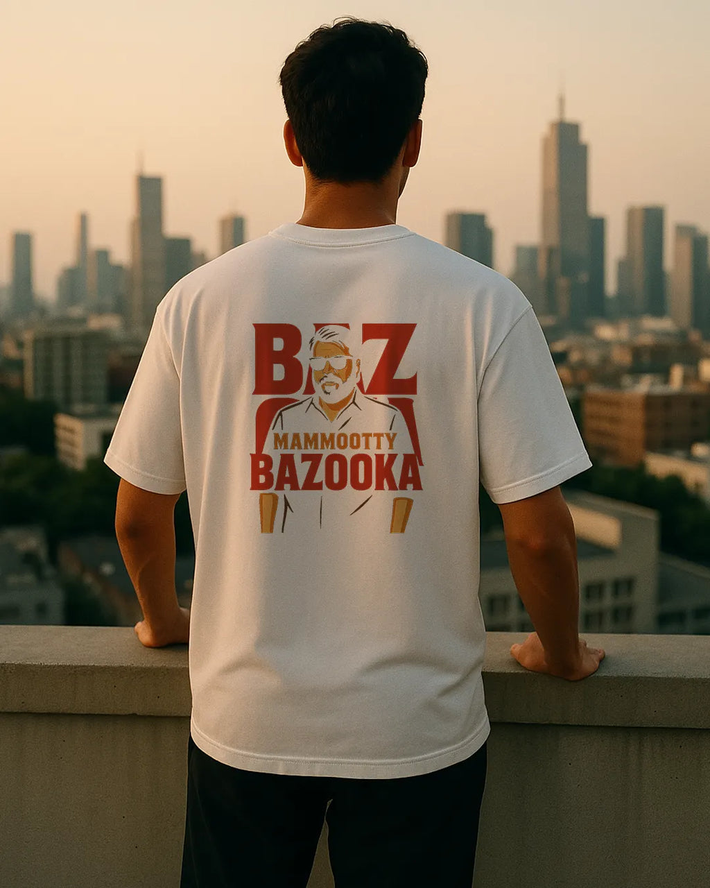 Mammootty Bazooka Movie Graphic T Shirt Malayalam Film Tee hero image
