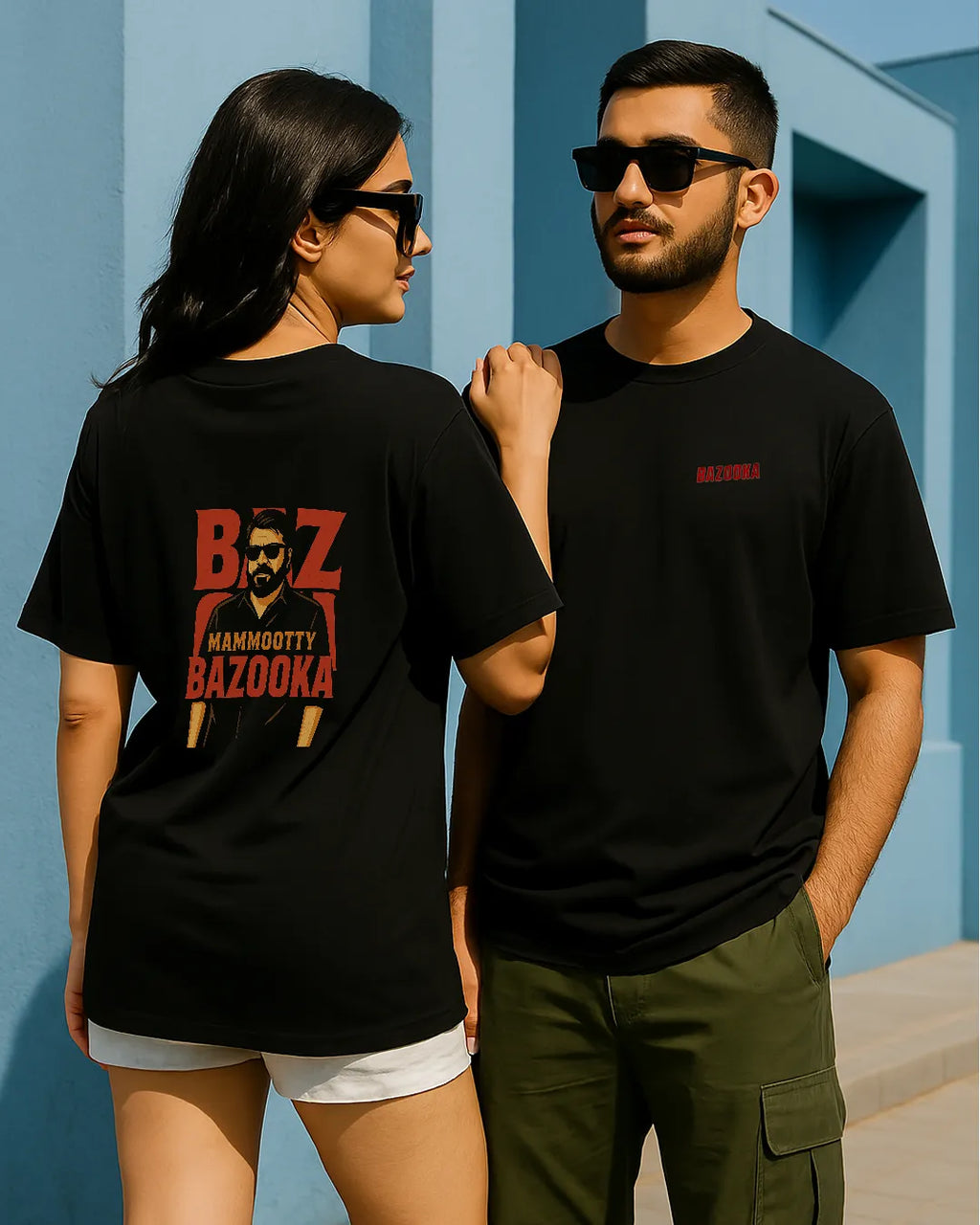 Mammootty Bazooka Movie Graphic T Shirt Malayalam Film Tee image 6