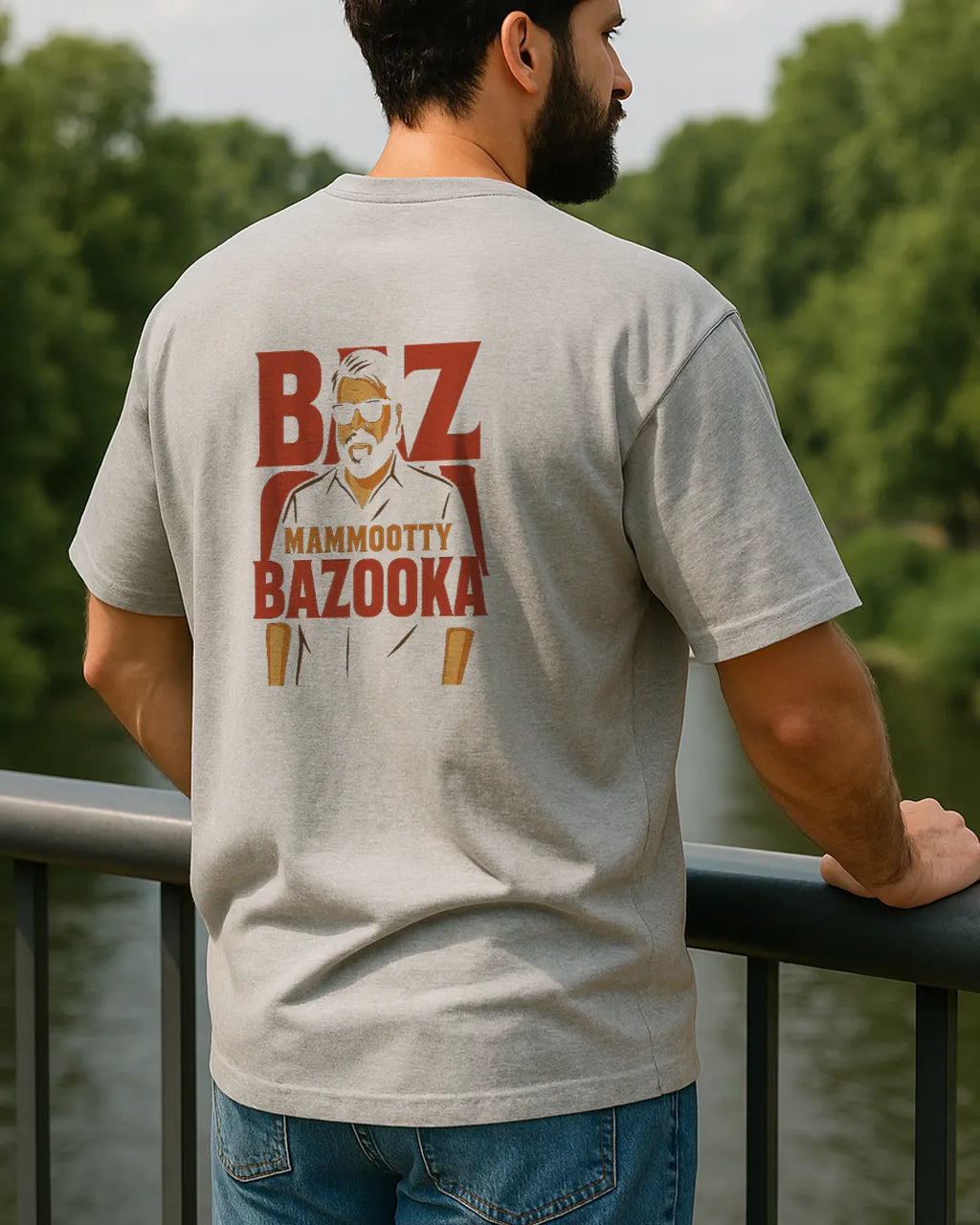 Mammootty Bazooka Movie Graphic T Shirt Malayalam Film Tee image 10