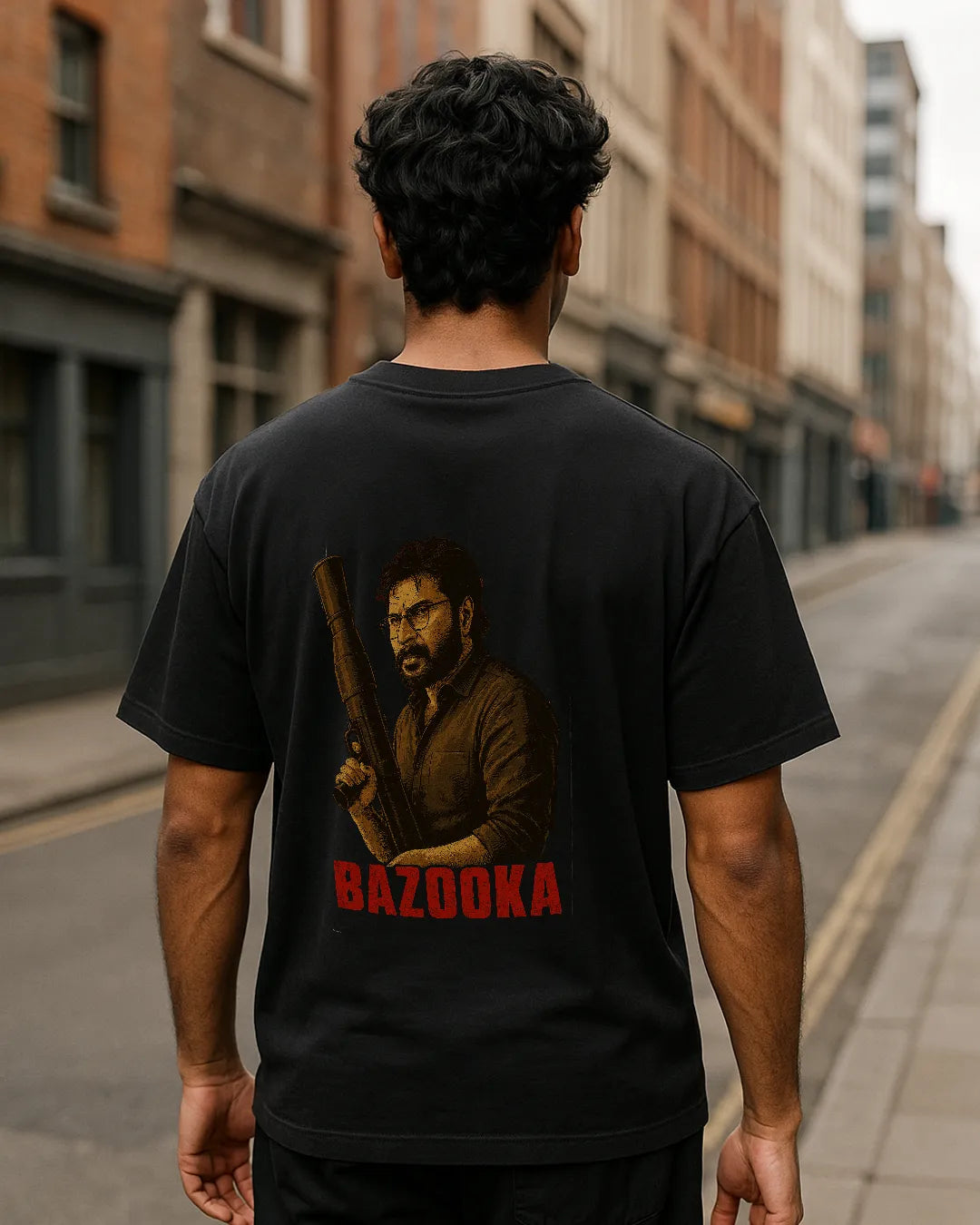 Mammootty Bazooka Movie Poster T Shirt Film Graphic Tee image 4