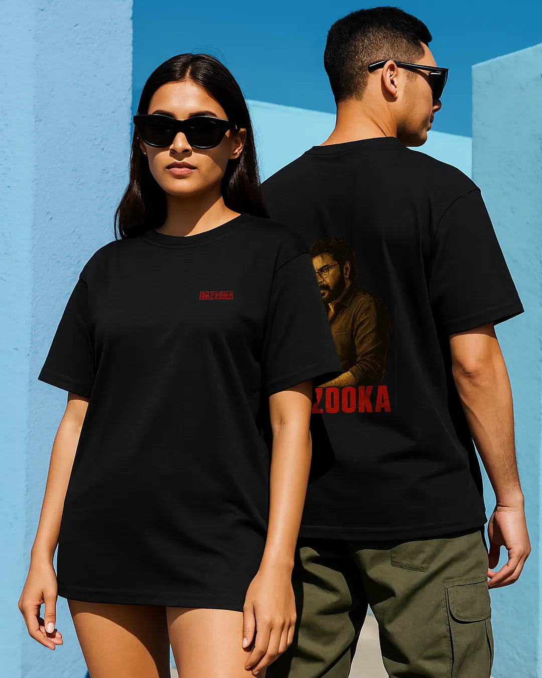 Mammootty Bazooka Movie Poster T Shirt Film Graphic Tee image 6