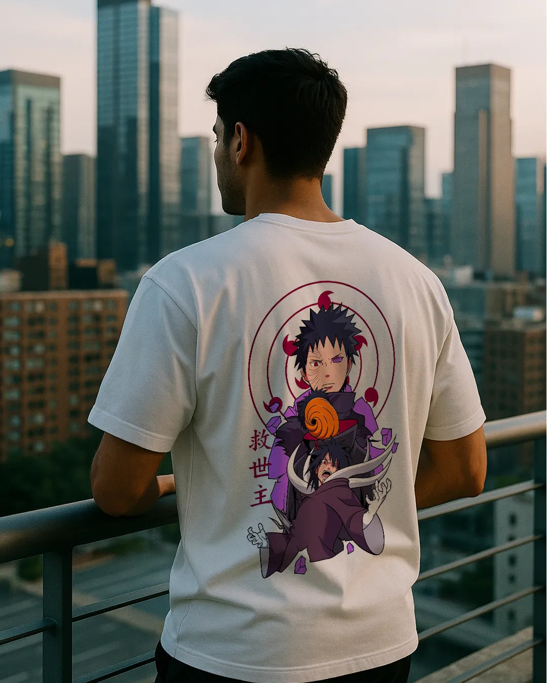 Obito Uchiha Graphic T Shirt Naruto Anime Tee Oversized image 3
