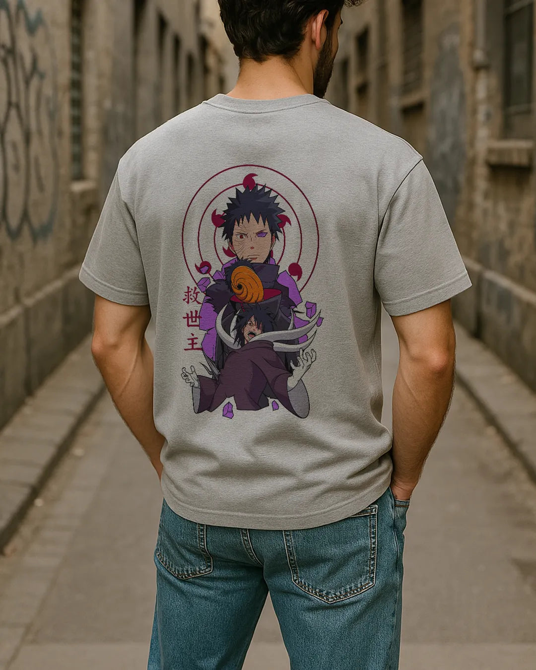 Obito Uchiha Graphic T Shirt Naruto Anime Tee Oversized image 4