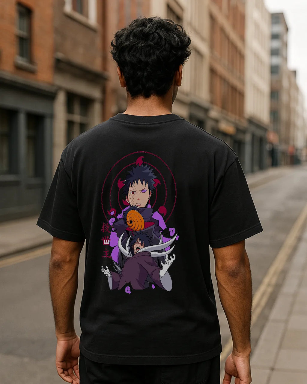 Obito Uchiha Graphic T Shirt Naruto Anime Tee Oversized image 5