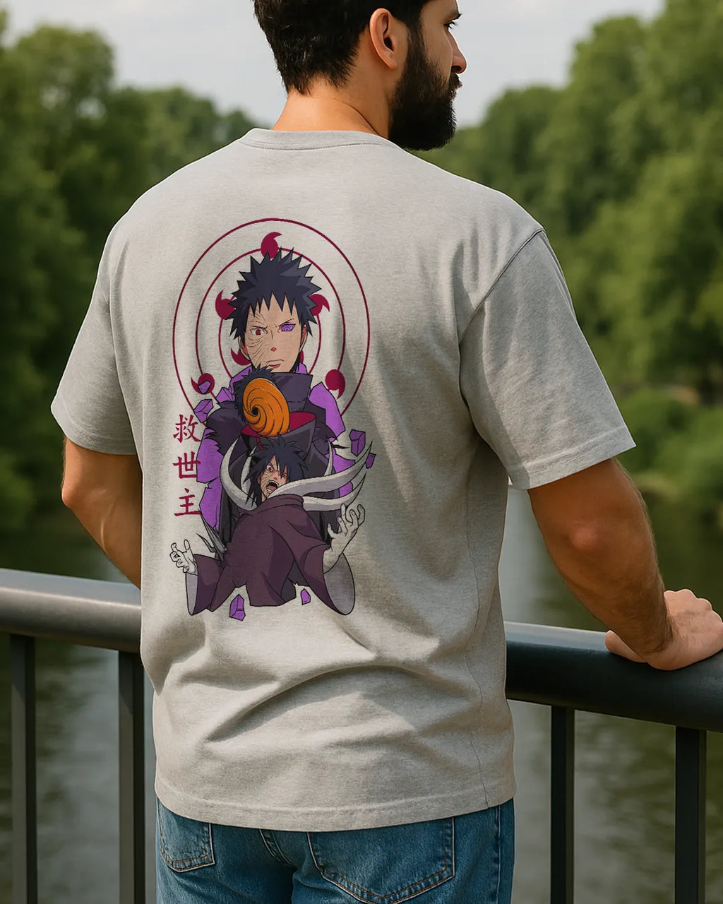 Obito Uchiha Graphic T Shirt Naruto Anime Tee Oversized image 9