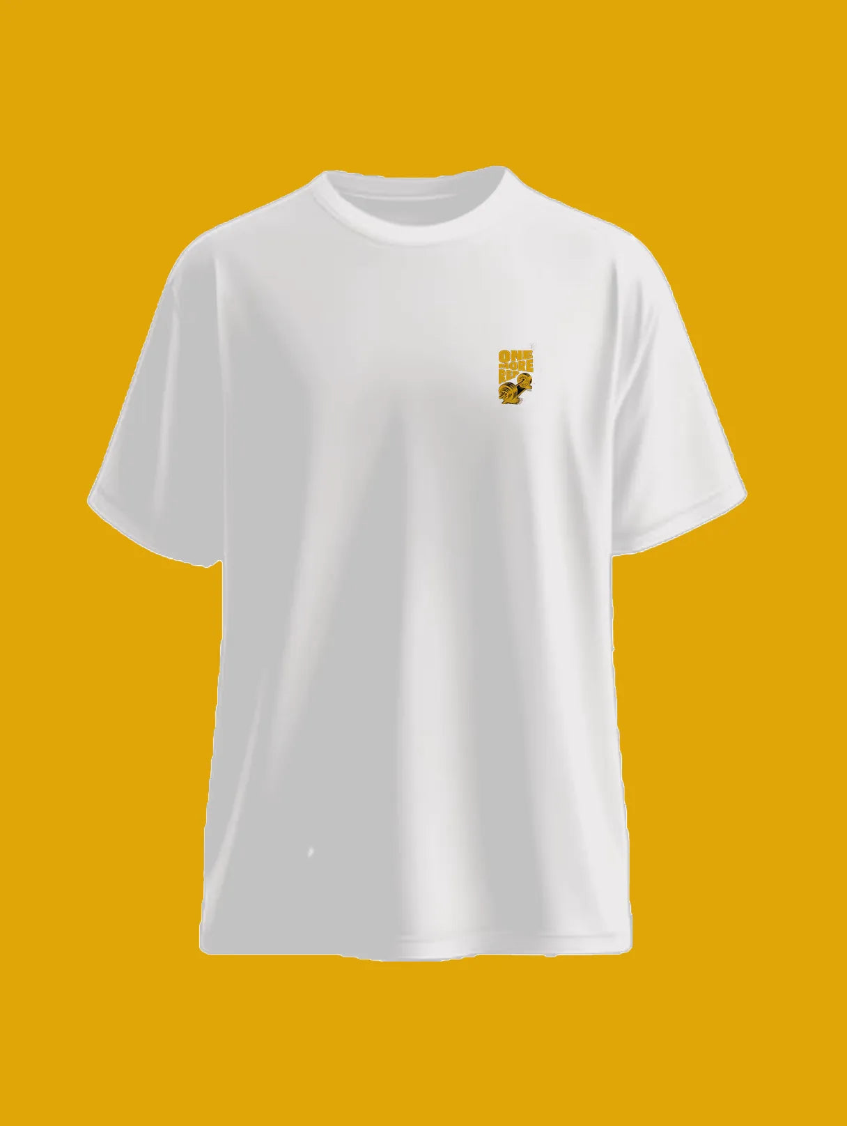 One More Rep Oversized T Shirt Gym & Fitness Tee White image 5