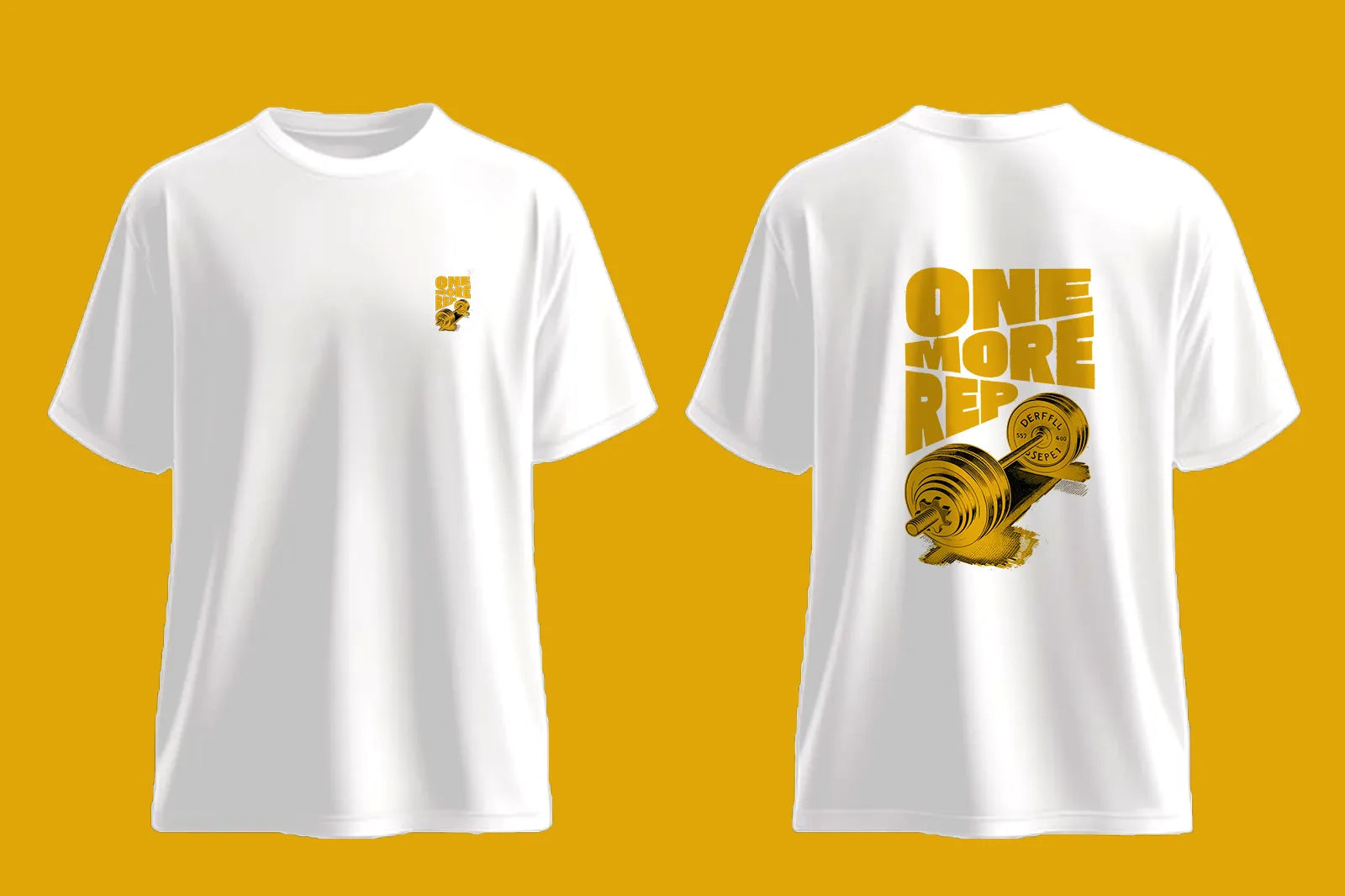 One More Rep Oversized T Shirt Gym & Fitness Tee White image 6