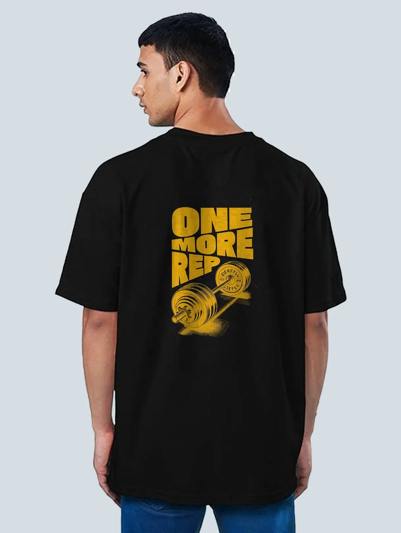 One More Rep Oversized T Shirt Gym & Fitness Tee hero image
