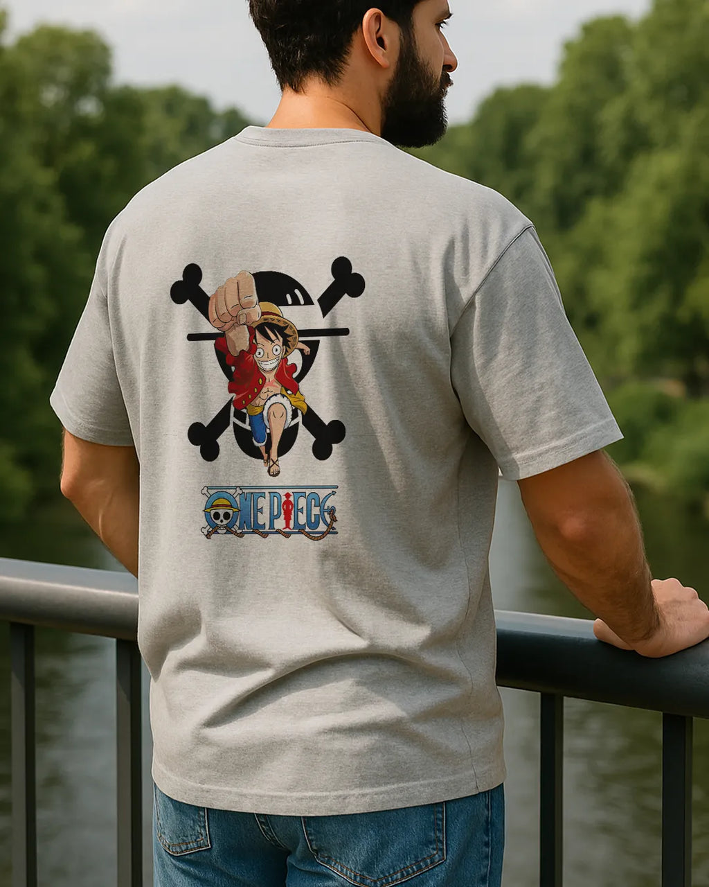 One Piece Luffy Action Graphic T Shirt Anime Tee image 4