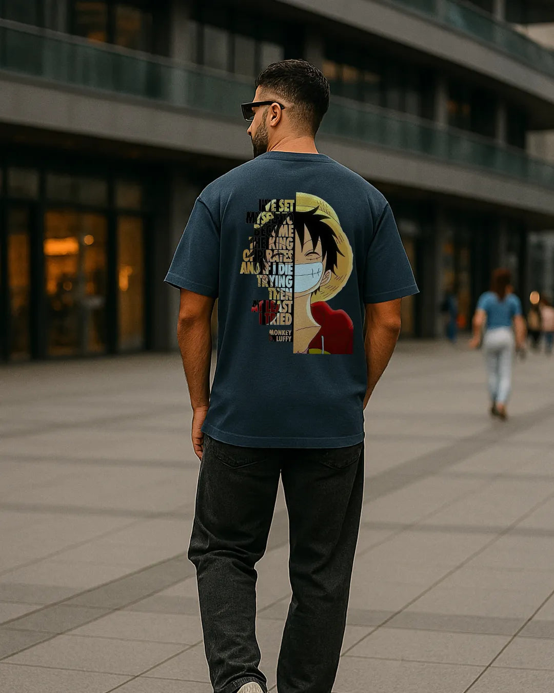 One Piece Luffy King Of Pirates Quote Graphic T Shirt Anime Tee image 2