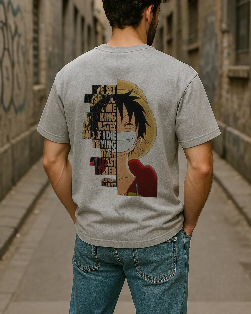 One Piece Luffy King Of Pirates Quote Graphic T Shirt Anime Tee image 7