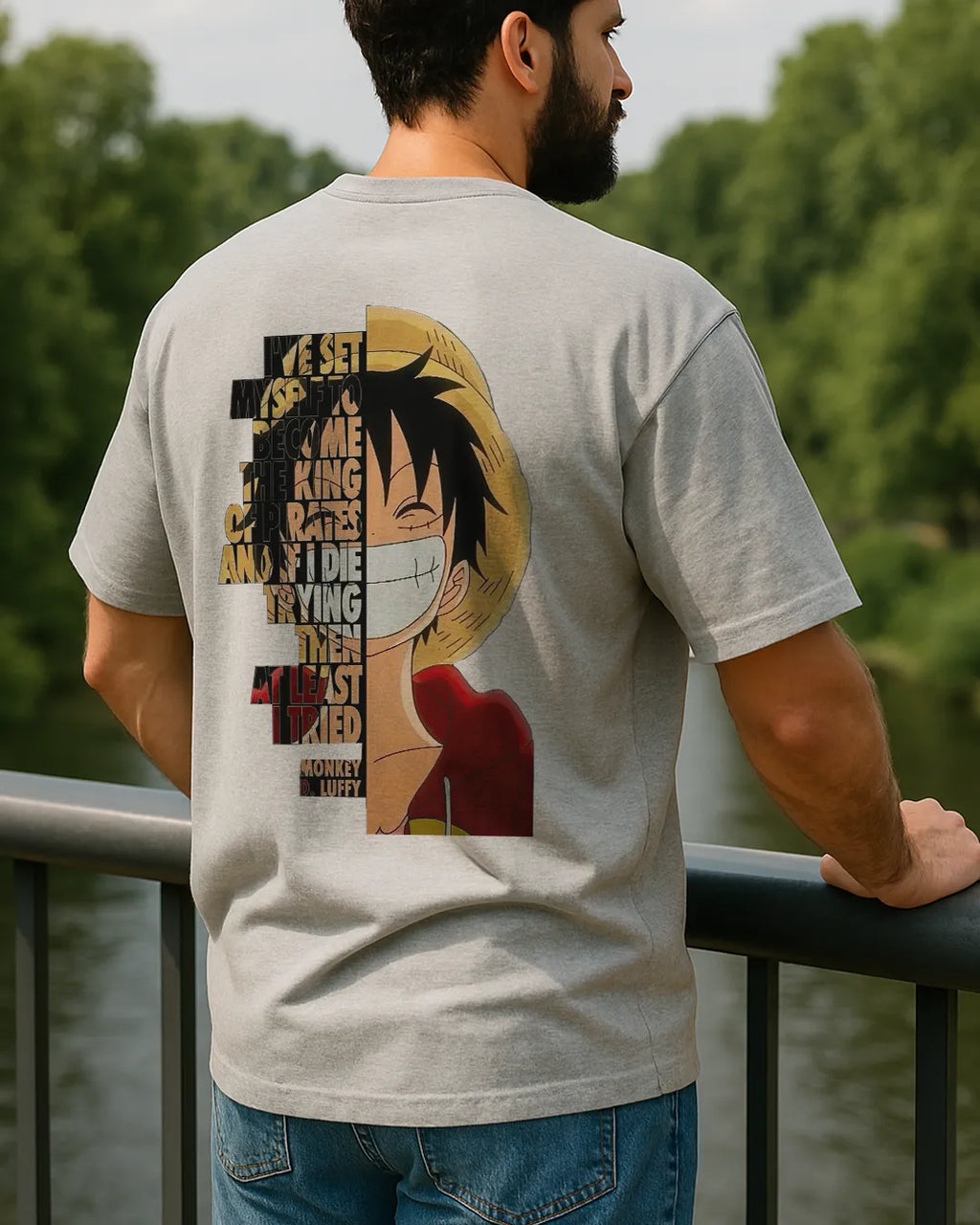 One Piece Luffy King Of Pirates Quote Graphic T Shirt Anime Tee image 8