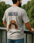 One Piece Luffy Peeking Graphic T Shirt Anime Tee image 6