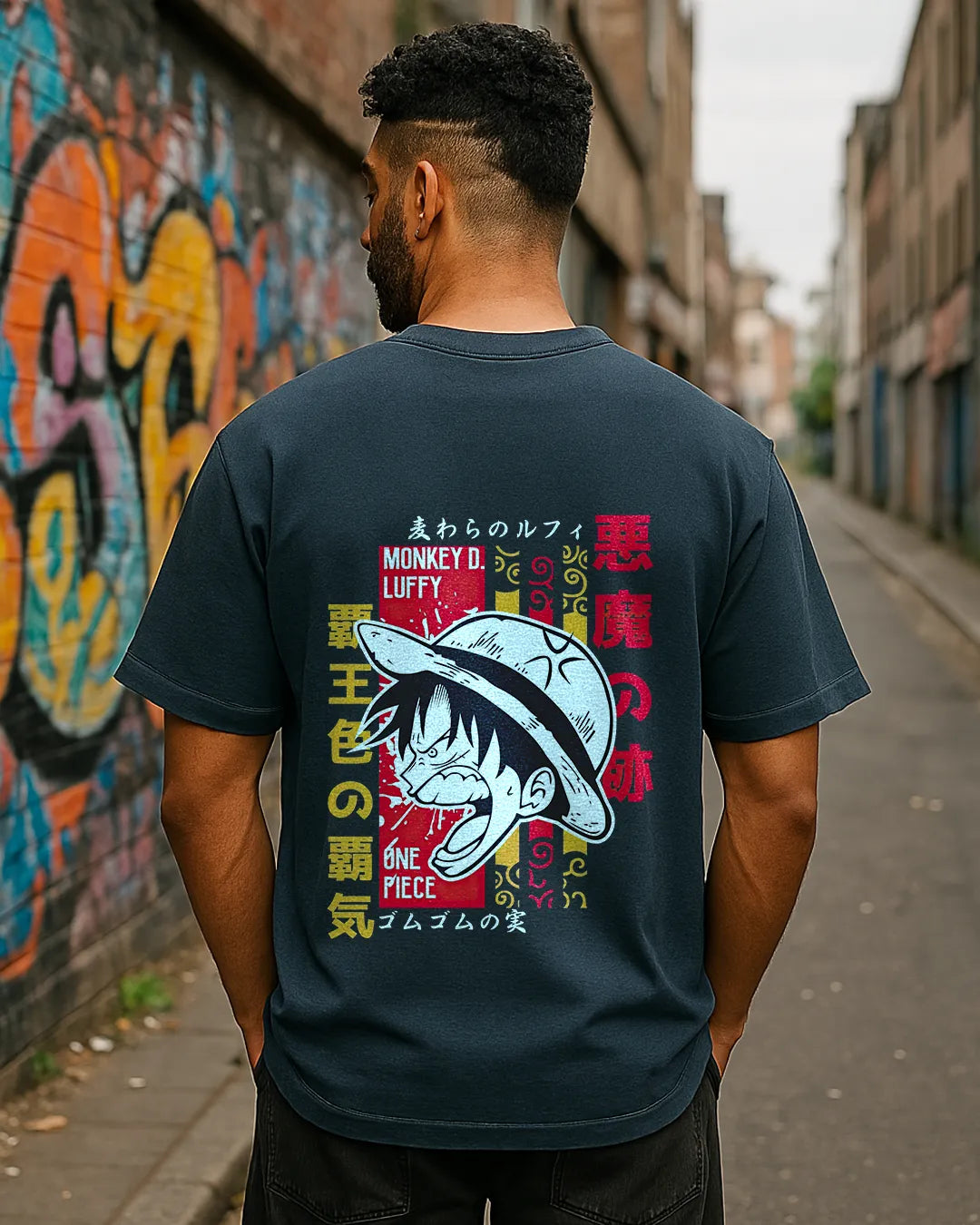 One Piece Monkey D. Luffy Graphic T Shirt Anime Tee image 2