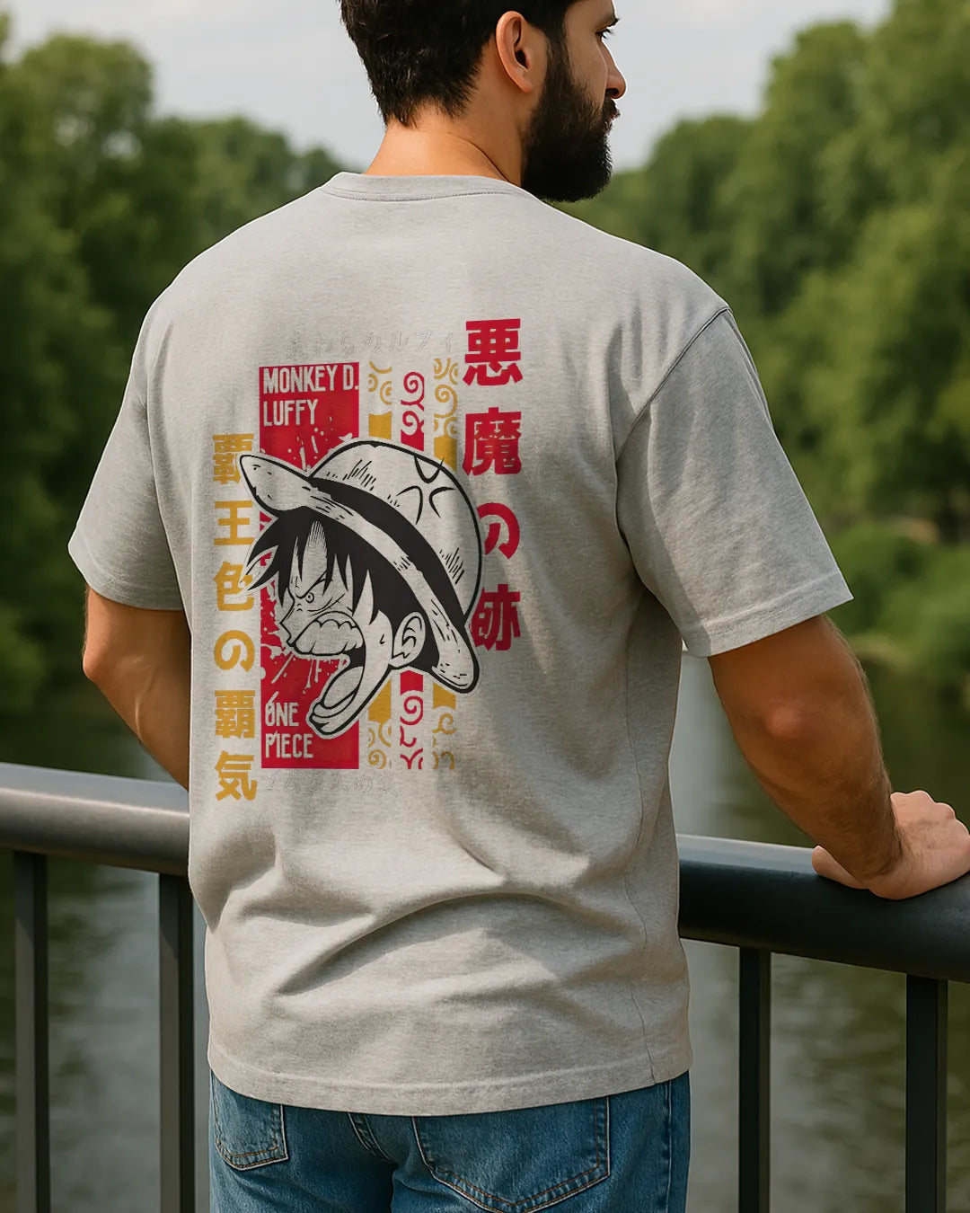 One Piece Monkey D. Luffy Graphic T Shirt Anime Tee image 3