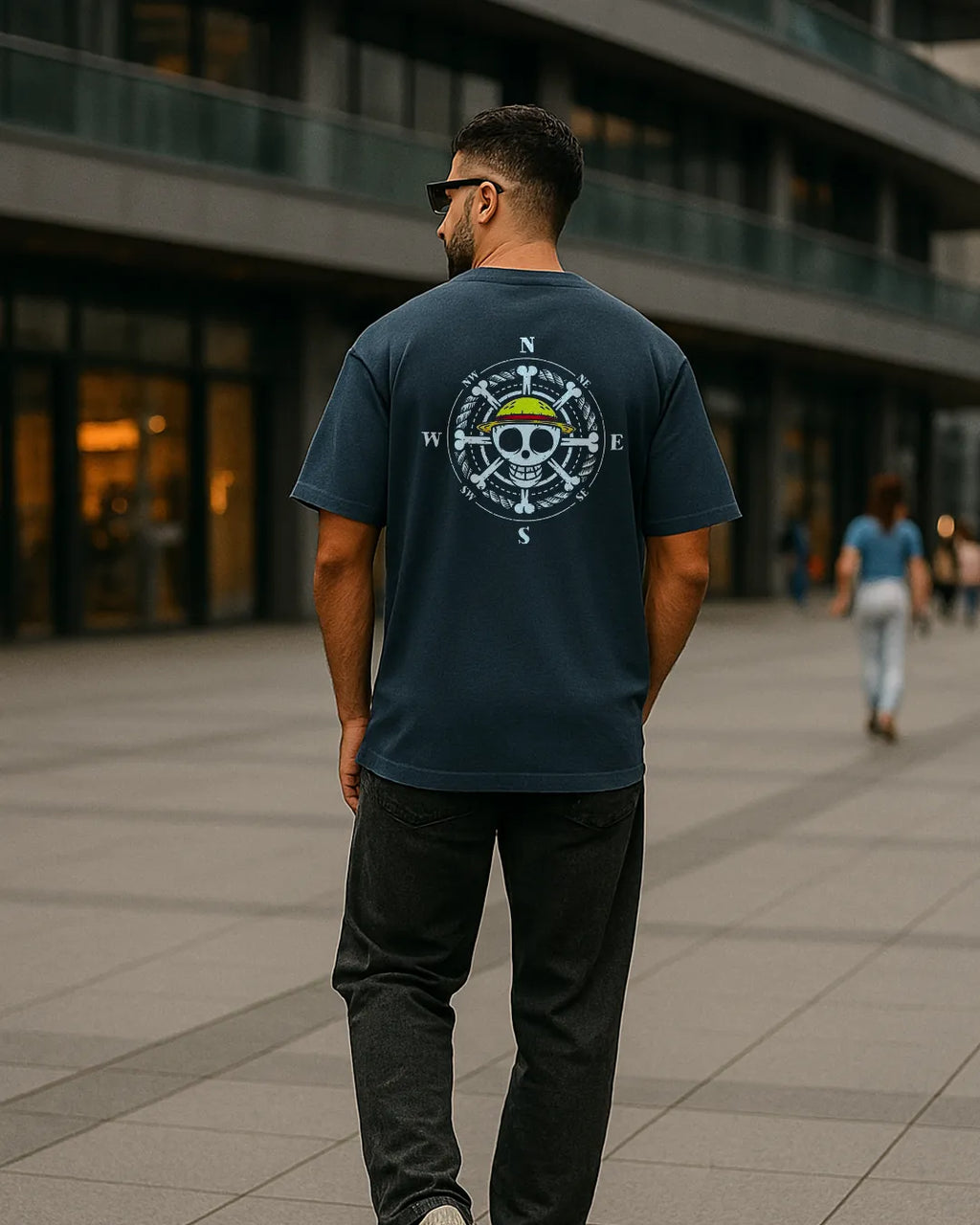 One Piece Straw Hat Pirates Compass Graphic T Shirt Anime Tee image 5
