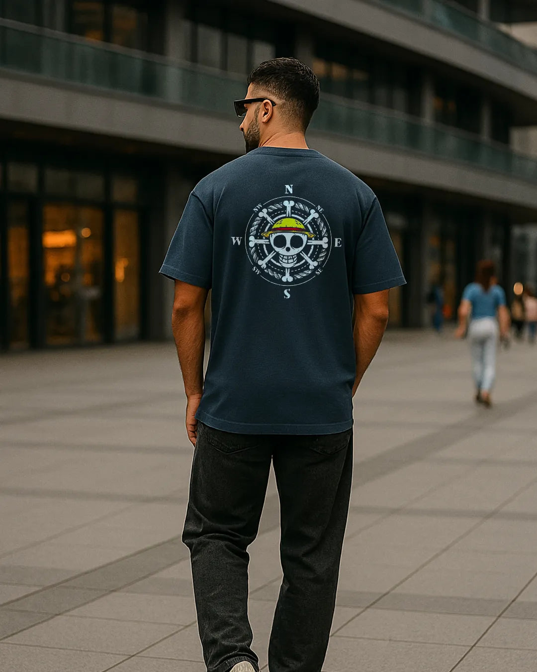 One Piece Straw Hat Pirates Compass Graphic T Shirt Anime Tee image 5