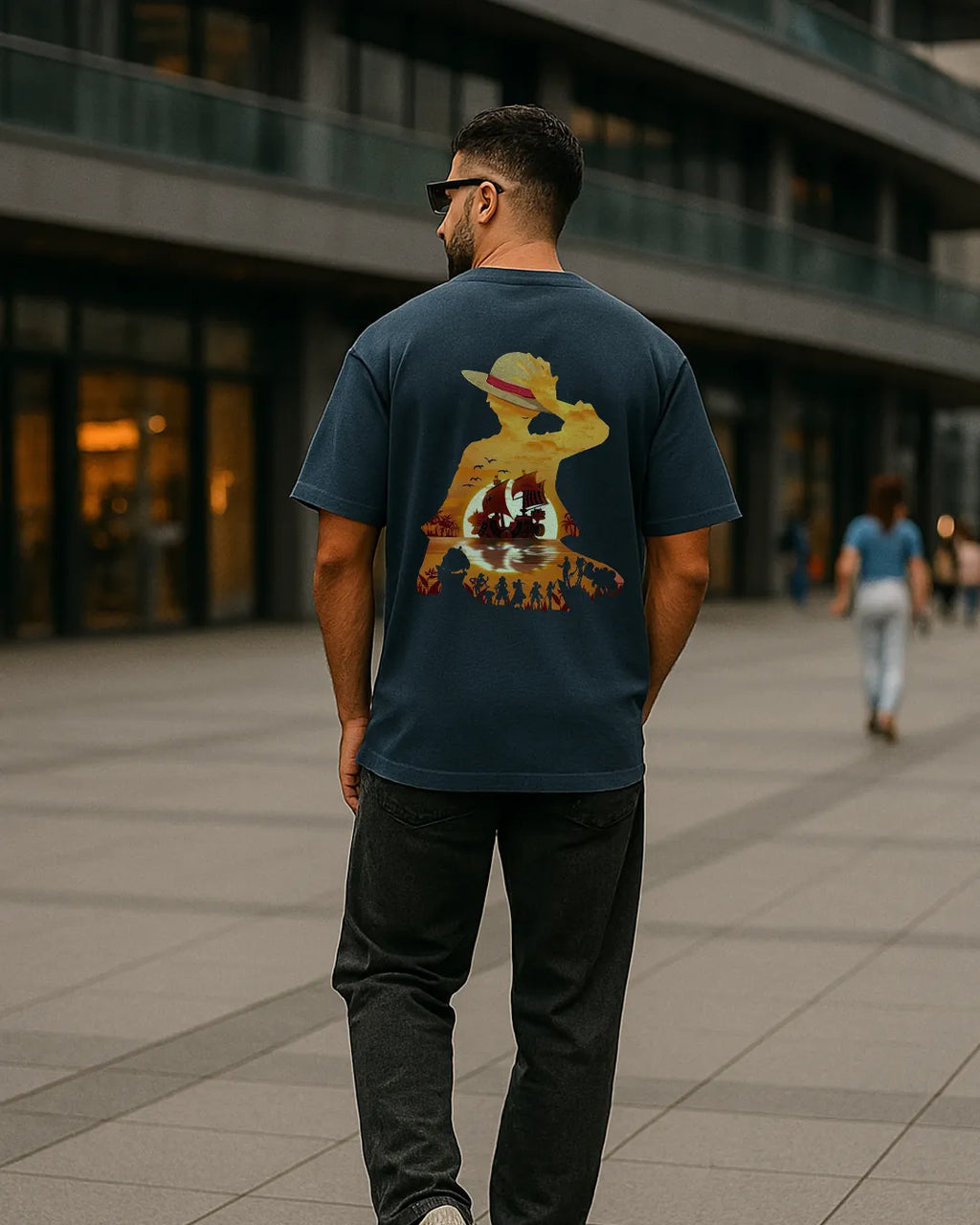 One Piece Sunset Silhouette Graphic T Shirt Anime Tee image 7