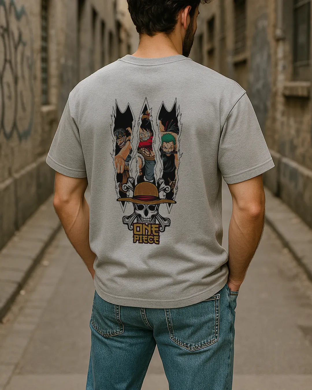 One Piece Trio Graphic T Shirt Luffy Usopp Zoro Anime Tee image 10